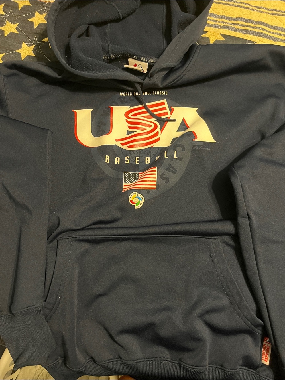 Team USA Baseball Navy Hooded Sweatshirt